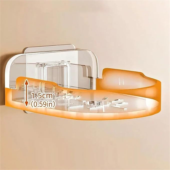Wall Mount Camera Shelf 15-Unit Wall-Mounted Camera Supports – Household Monitoring Holders for Living Room Wall Racks(Transparent)