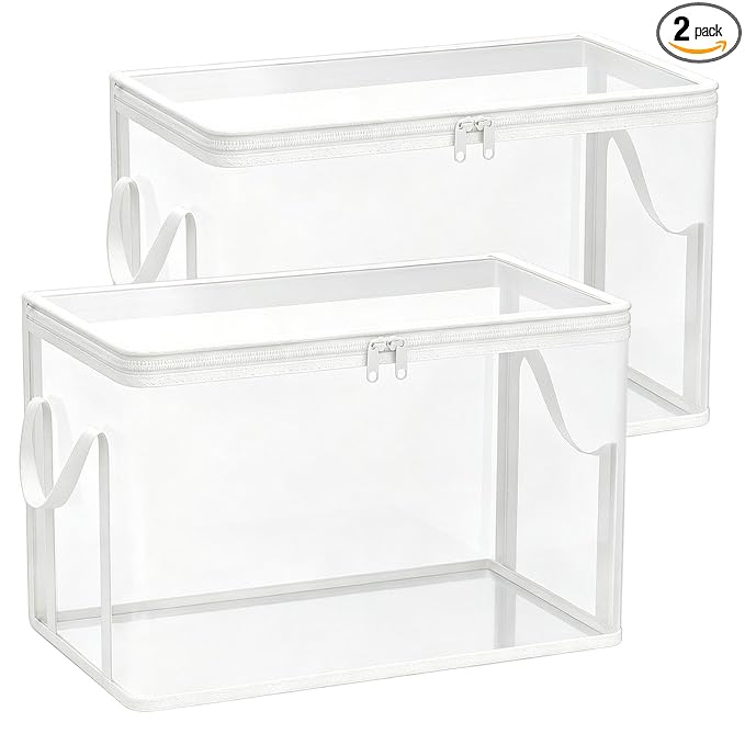 Toy Storage Organizer Box - 2PC Plush Dolls Organization Bins, 38x24x32cm Stuffed Doll Storage | Toy Box For Living Room Playroom Study Room Balcony Dormitory Apartment Farmhouse Home Balcony