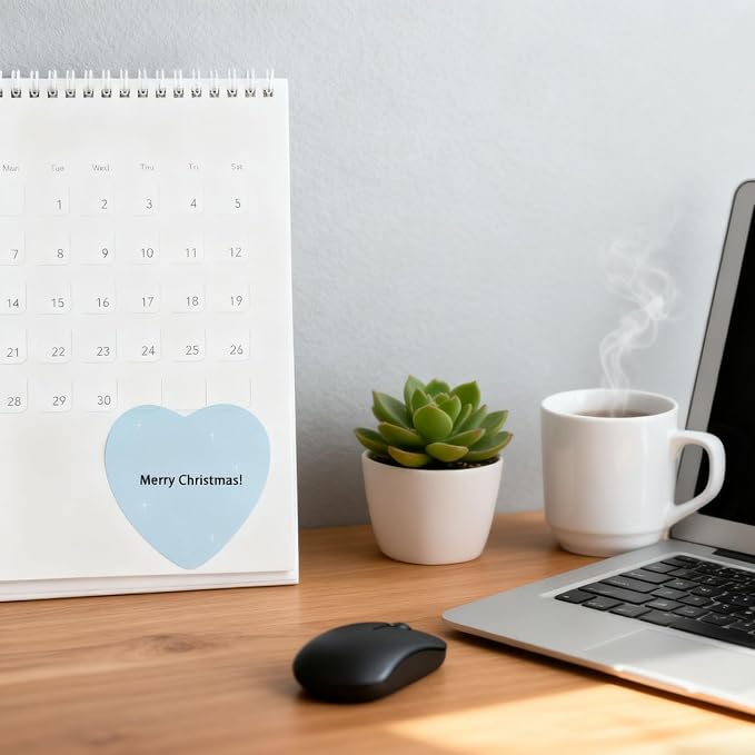 4pack Translucent Mixed Shape Glitter Sticky Notes for Annotating,Pastel Color Self-Stick Tabs Blank Index Sticker Funny Memo Pad Soft PET Page Flag for Organizer,Office,Valentines Day (Blue)