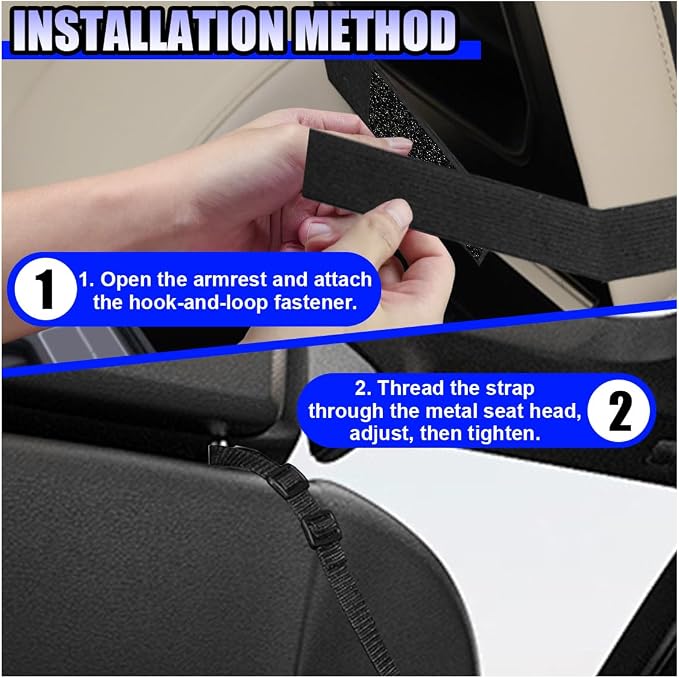 Car Net Pocket Handbag Holder, Large Capacity Automotive Organizer Mesh Pouch Between Front Seats, Auto Backseat Barrier for Pet Kid, Universal Vehicle Storage Bag for Women Men(Black)