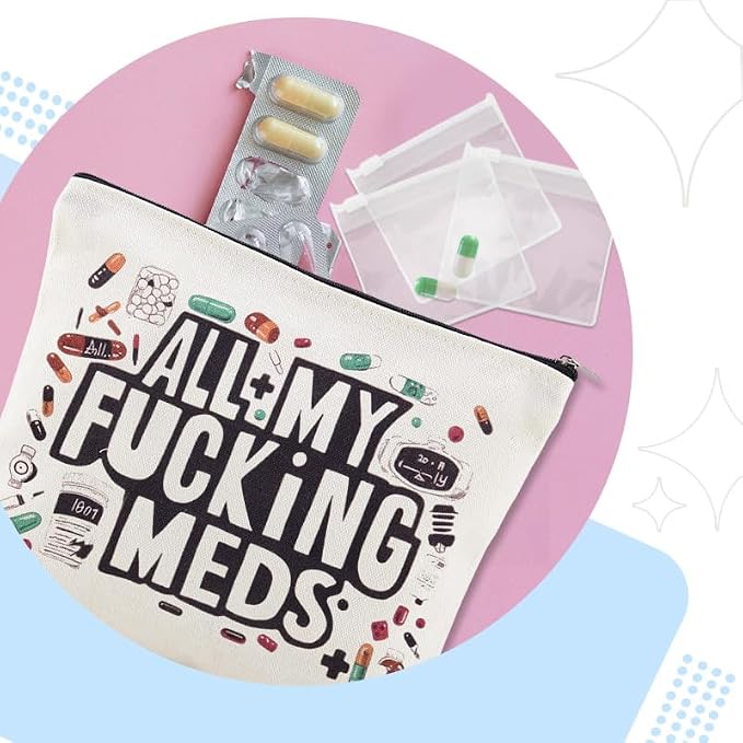 Sisadodo Charging Cable Organizer Travel Bag Toiletry Makeup Cosmetic Bags Medicine Med Toiletry Bag Pouch Diabetic Gifts Bags