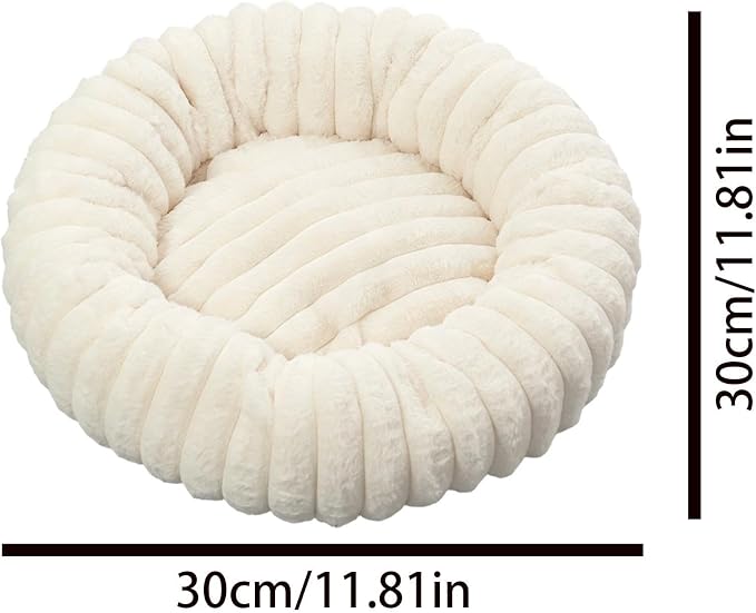 Cat and Dog Sleeping Mat, Round Pet Relaxation Bed | Washable Puppy Kitten Donut Bed | Non-Slip Round Comfortable Thick Dog Bed Cat Sofa For Small Dogs, Cat