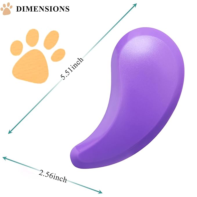 Small Dog Brush, Soft Pet Grooming Brush for Shih Tzus, Yorkies, Maltipoos, Maltese, Puppy Massaging Hair Brush, Cat Brush, for Small Animals Rabbits of All Hair Types (Purple)