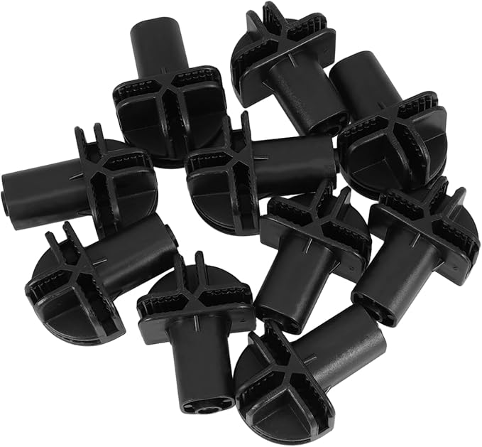 10pcs Plastic Connector Wheels for Cat Cages Universal Clip-on Replacement Casters for Closet Organizers and Storage Units Sturdy Wheel Attachments for PET Crates