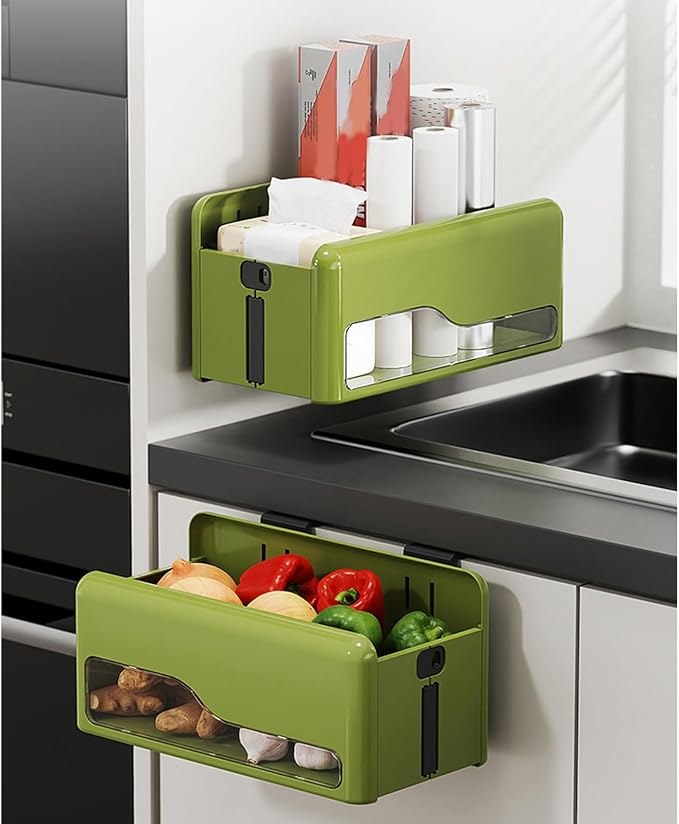Space Saving Foldable Organiser Easy Installation Wall Mounted Hanging Storage Rack Portable for Home Foldable Wall Mounted Storage Container