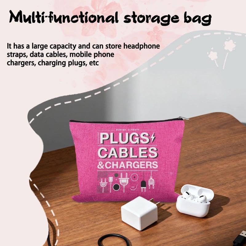Charging Cable Organizer Bag Pouch Travel Elastic Silicone Cable Strap Cord Organizer Anti Loss Portable Earphone Plug Charger Storage Bags Data Cables Protector Cover Charge Cord Tie Wrap Protection
