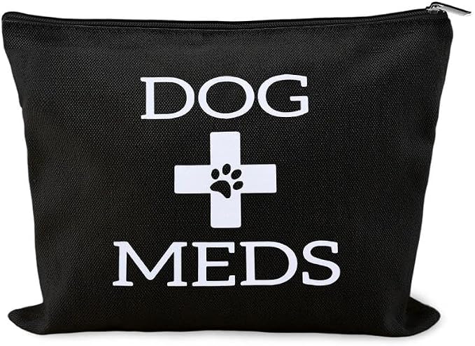 Small Dog Traveling Medicine Bag Dog Med Pouch for Supplies Pet Emergency Kit for Dogs Medical Pouch Camping Stuff Essentials for Dogs Medicine Pill Organizer Pet Medication Organizer Storage Bag