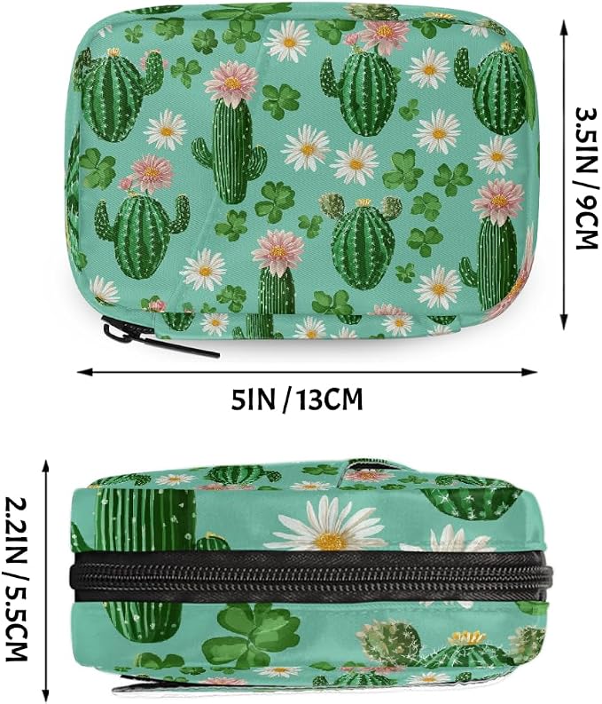 Travel Pill Organizer Cactus Flower Small Pill Case