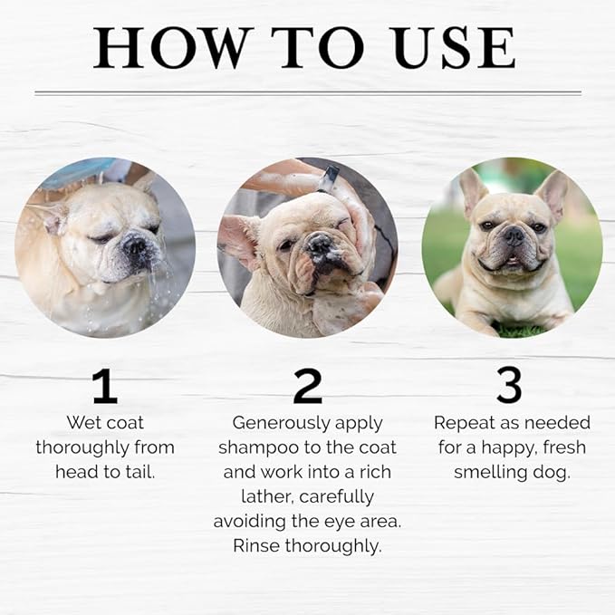 6-in-1 Moisturizing Dog Shampoo, Made with Naturally Derived Ingredients to Cleanse, Soothe, Deodorize, and Soften The Skin and Coat 480ml