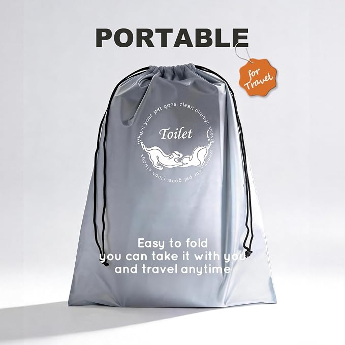 HQ4US 4LEGS Dog Litter Box Indoor High Walls, Puppy Pee Pad Holder Foldable | Dog Potty Tray, Small Dog Toilet with Clips, No Assembly,Waterproof, Easy Clean, No Spill, Seamless, Portable for Travel