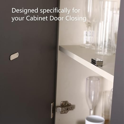 Cabinet Magnets Magnetic Door Catch Stainless Steel Door Magnet for Kitchen Bathroom Cupboard Wardrobe Closet Closures Cabinet Door Drawer Latch 20 lbs(6Pack)