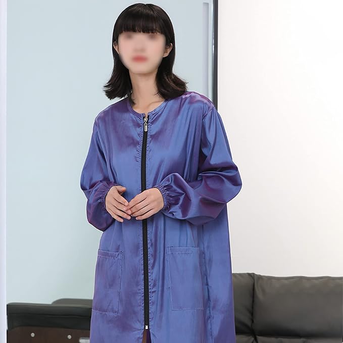 Polyester Professional Salon Smock Hair Stylist Jacket | Water-resistant Haircut Cape, Pet Grooming Workwear, Barber Apron