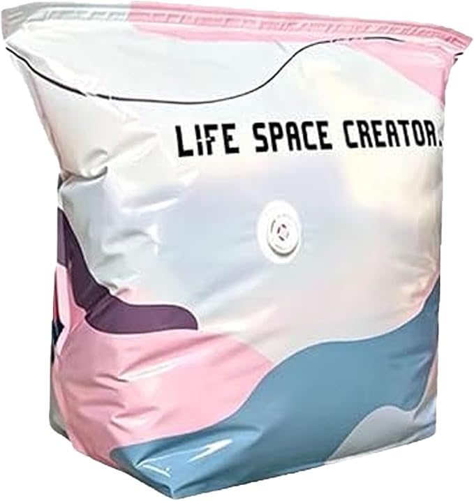 Cube Compression Space Saver Bags, No-Pump 3D Vacuum Storage Bags | Large Size Storage Solution, Protect Clothes from Moisture & Dust, Ideal for Bedding, Seasonal Gear & Travel
