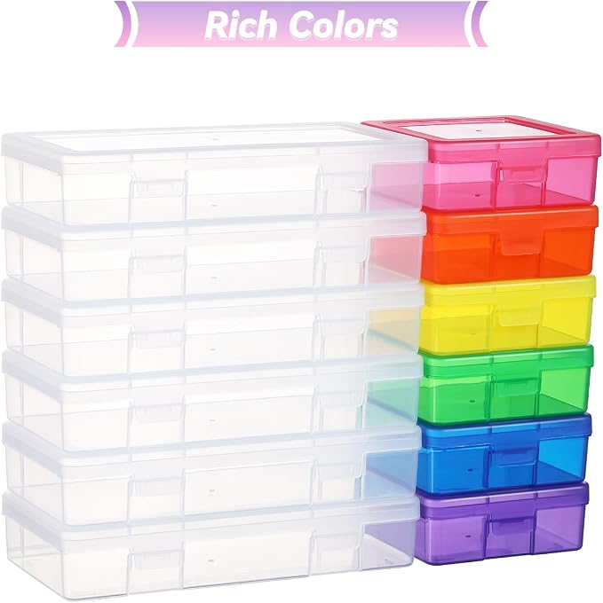 Plastic Storage Box Arts Storage Organizers Plastic Container for Storage | Multifunctional Design,Stackable,See Through,Versatile Organization,Space-Saving,Durable,Dust Protection