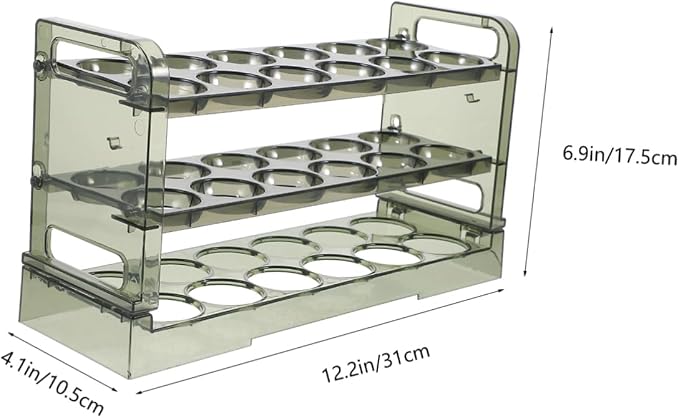 jojofuny Holder for Fridge Organizer Rack Pet Material Design Easy Assembly for Refrigerator Storage
