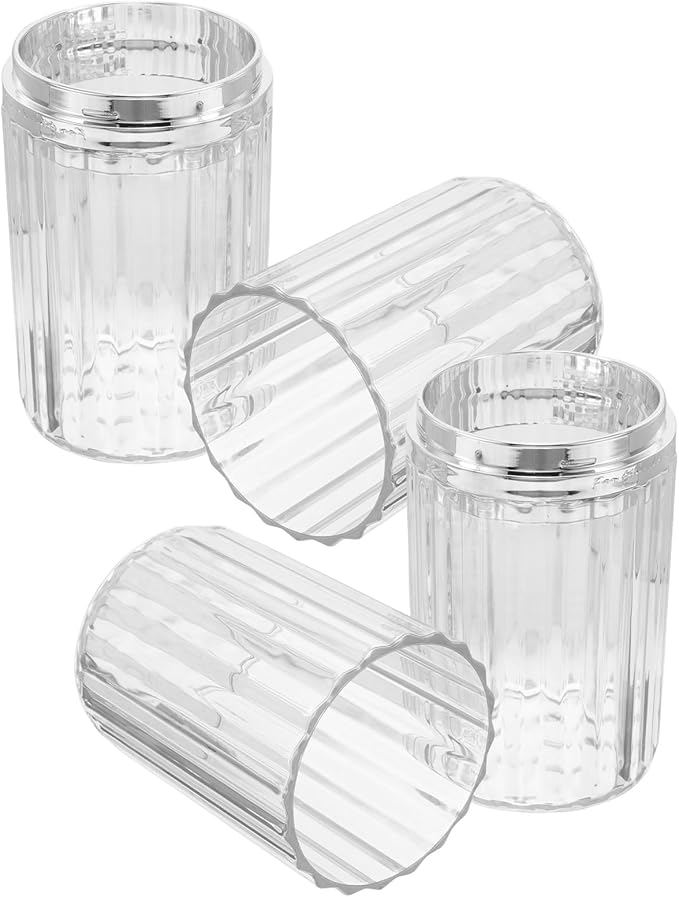 2pcs Travel Toothbrush Toothpaste Container Case with 2 Portable Reusable Cups for Camping and School, Easy Cleaning, Disassemblable, Safe Storage Organizer for Travel and Bathroom