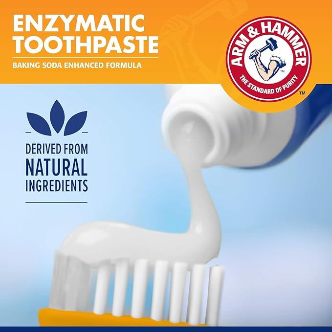 Arm & Hammer for Pets Tartar Control Dog Dental Care Kit, Dog Toothpaste Kit with Toothbrush and Finger Brush for Oral Hygiene and Fresh Breath Care, Banana Mint Flavor, 2.5 oz, 3-Piece Kit - 2 Pack