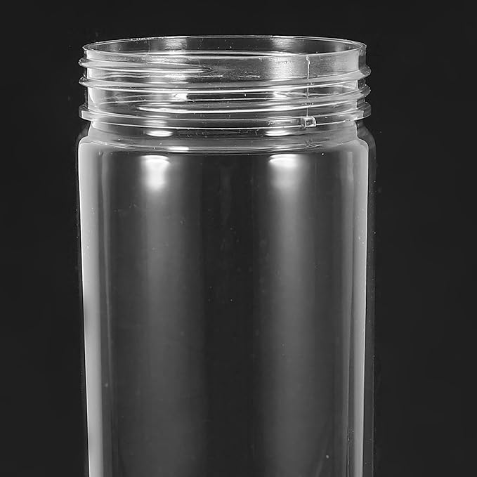 FOMIYES 3pcs round Storage Jar with Lid Food Container, 700ml Pet