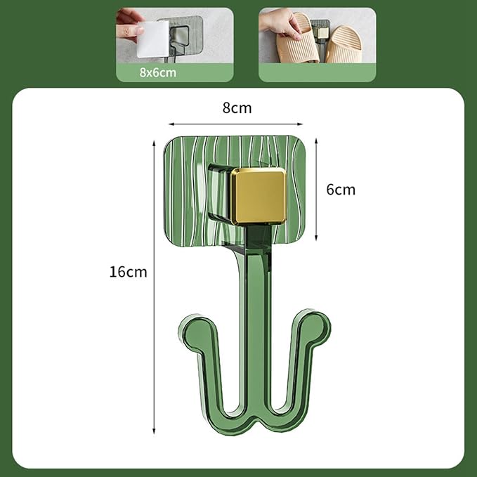 Pet Towel Slipper Hanging Rack Self Clean and Tidy Drain Use Functional Saving Slipper Rack, Green