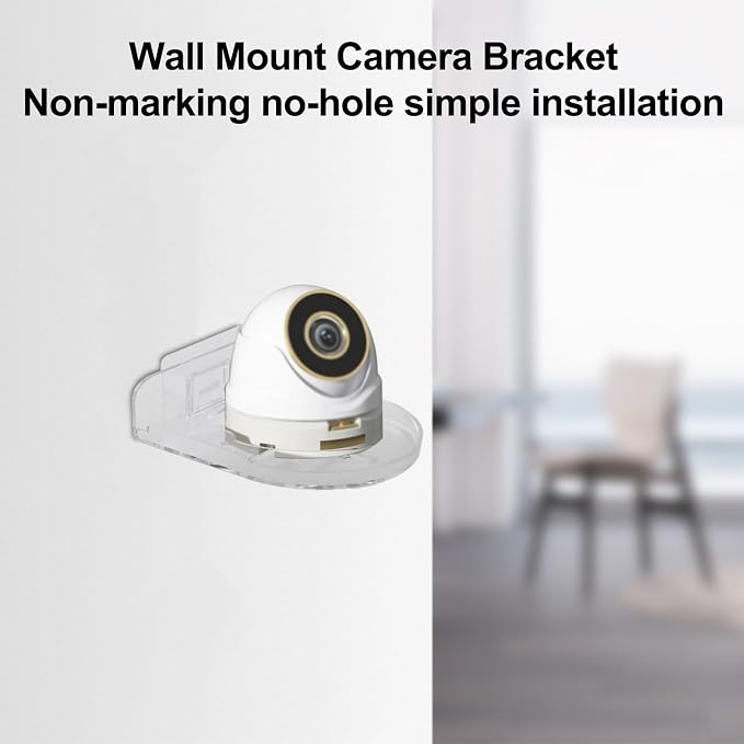 Wall Mount Camera Holder No Drill, Plastic Storage Bracket for | Camera Holder Non-Drilling Wall Mount, Plastic Space-Saving Shelf for CCTV
