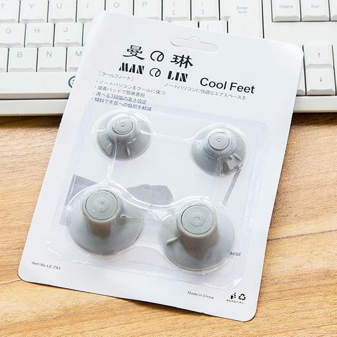 4 PCS Laptop Stand Heat Reduction Pad Cooling Cool Feet Holder Skidproof Stands Notebook Bracket Cooling Pads for Pets Large