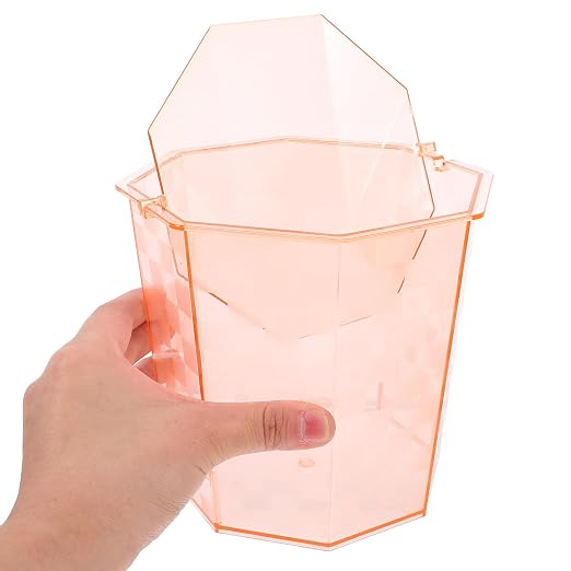Pet Trash Can for Office Desk Home Storage Bin Lid Small Garbage Can Cover