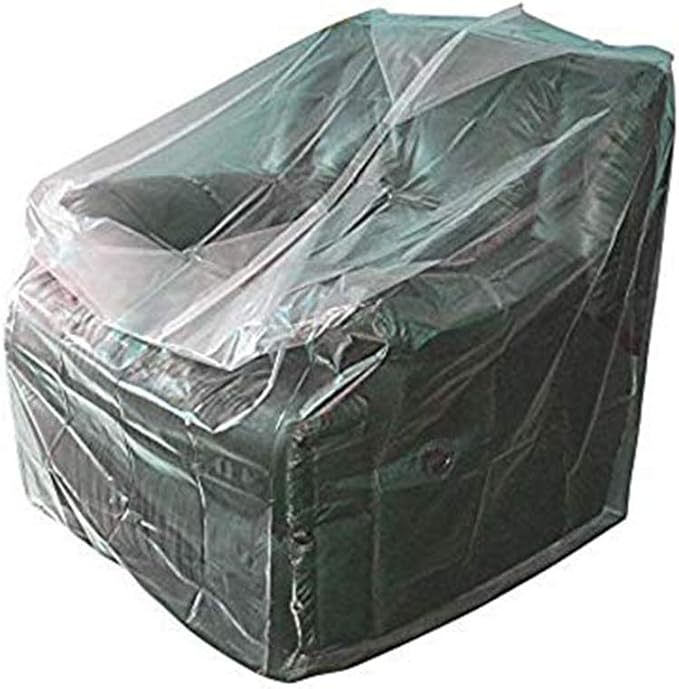STARTWO Furniture Cover Plastic Bag Plastic Couch Cover Heavy Duty Water Resistant Thick Clear | Sofa Slipover for Moving and Long Term Storage 42”(Width) x 34”(Depth) x 42"(Height)