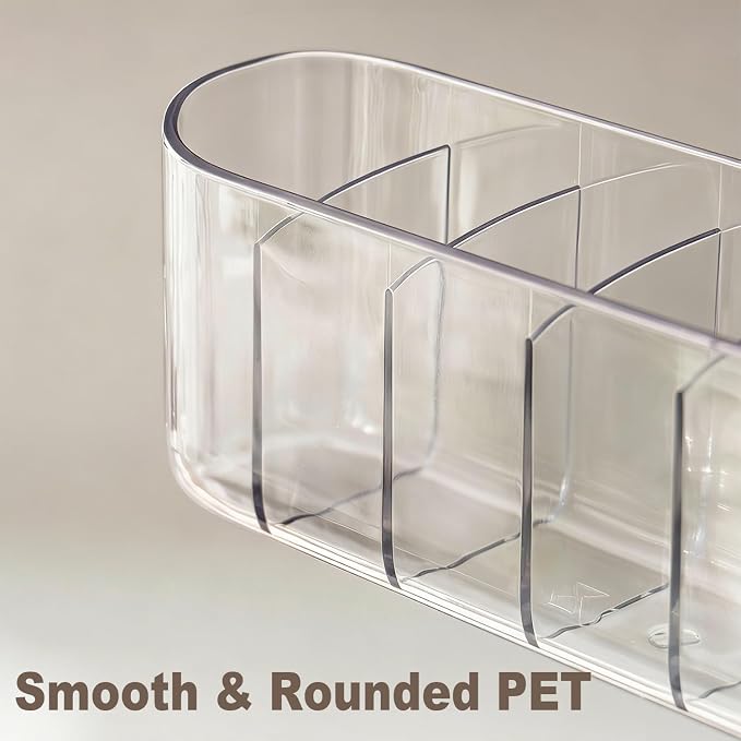 1PCS Clear Inside Medicine Cabinet Door Organiser, Small Bathroom Organizer Adhesive Wall Mounted Storage Compartment Holder for Lipstick,Small items