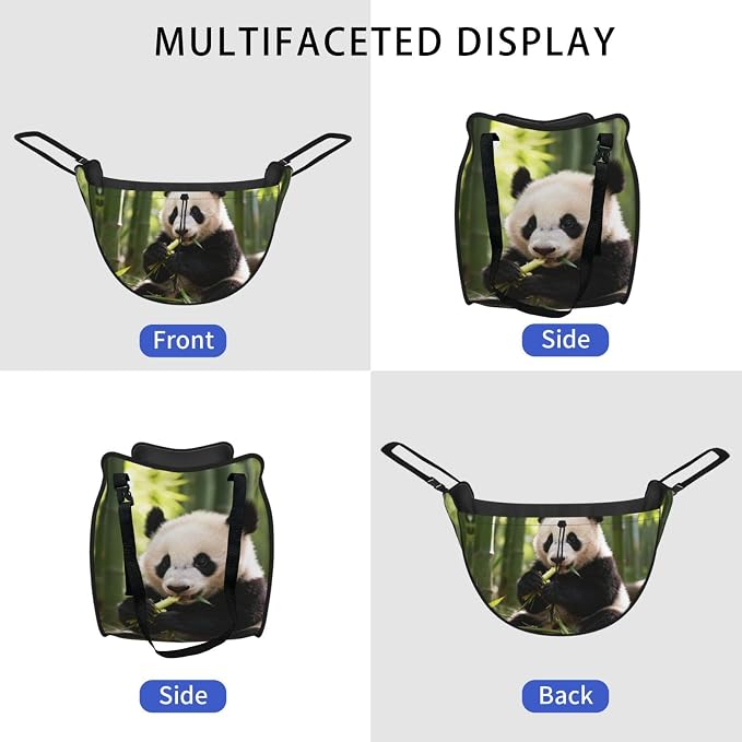 Giant panda Car Seat Organizer-Backseat Storage Bag for Travel | Waterproof Durable. Holds Snacks Gear Essentials. Fits Most Cars.