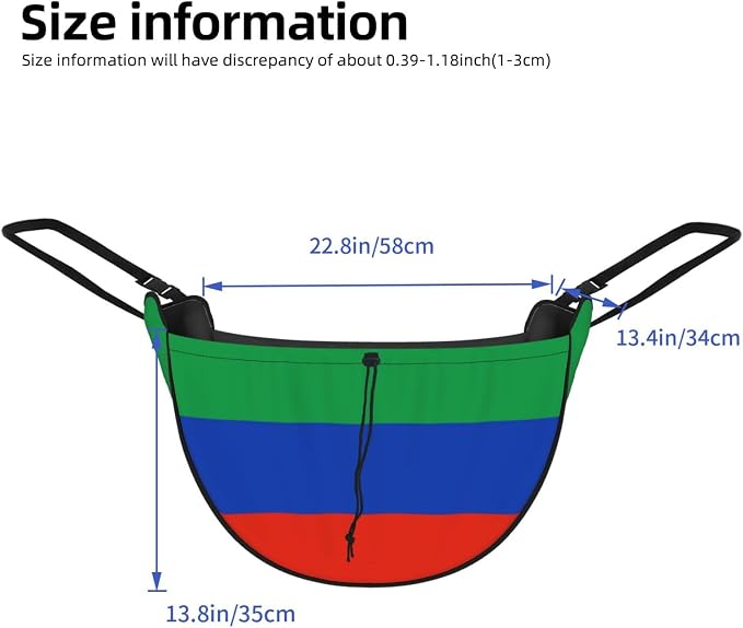 Flag of Dagestan Car Seat Organizer-Backseat Storage Bag for Travel | Waterproof Durable. Holds Snacks Gear Essentials. Fits Most Cars.