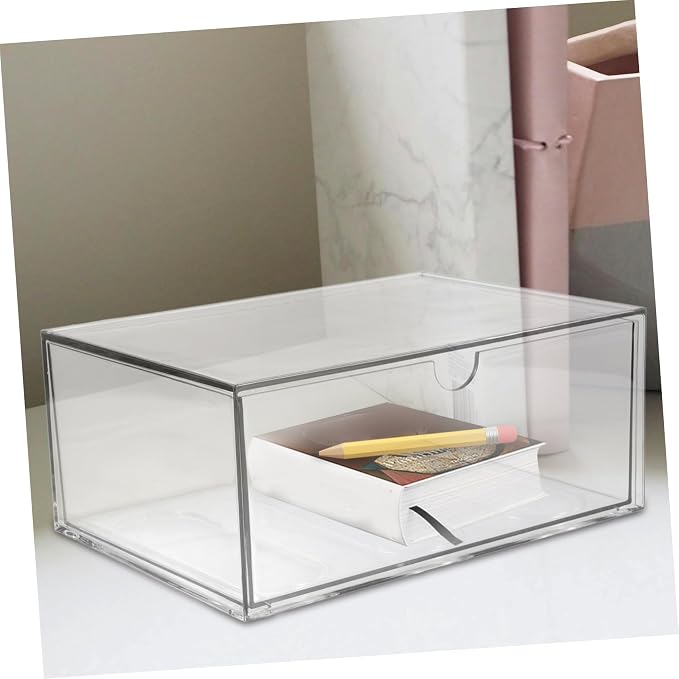 Veemoon Desk Organizer Drawer Type Storage Box Compartment Storage Case for Makeup Stationery and Office Supplies Efficient Categorization Adequate Space and Easy Cleaning