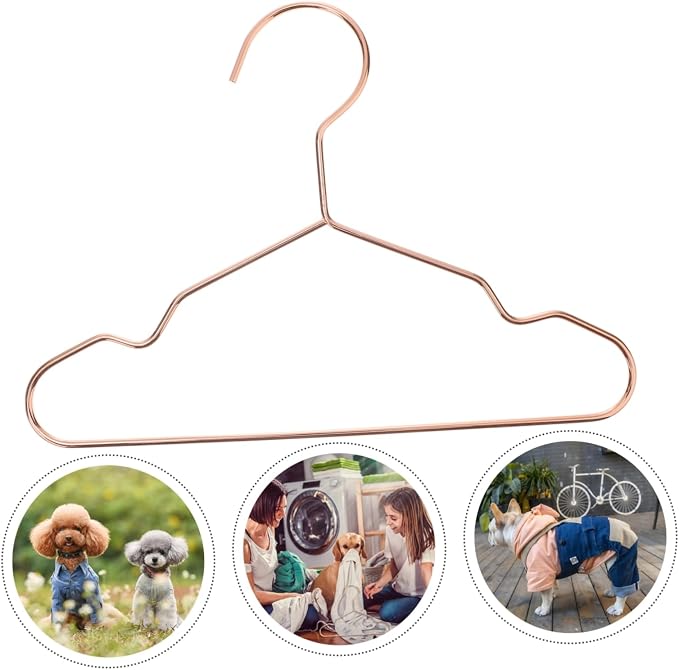 3pcs Pet Clothing Hangers Apparel Organizers for Neat Storage for Hanging Pet Clothes Thick Finish