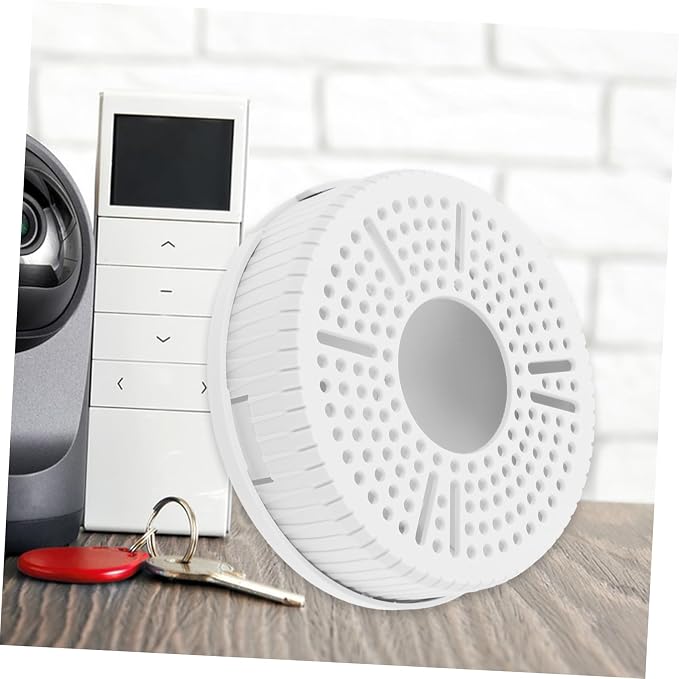 LIFKOME 2Pcs Ceiling Storage Box for Webcam and Security Camera Dome-Shaped Cable Management Holder for Monitor Router Speakers Easy Installation Plastic Material