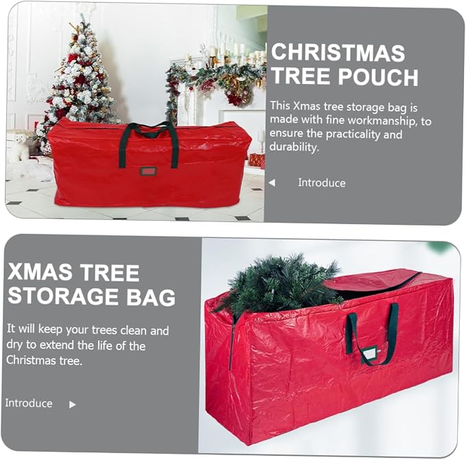 CHILDWEET Large Christmas Tree Storage Bag with Reinforced Handles Outdoor Organizer for Holiday Decorations for and Storage