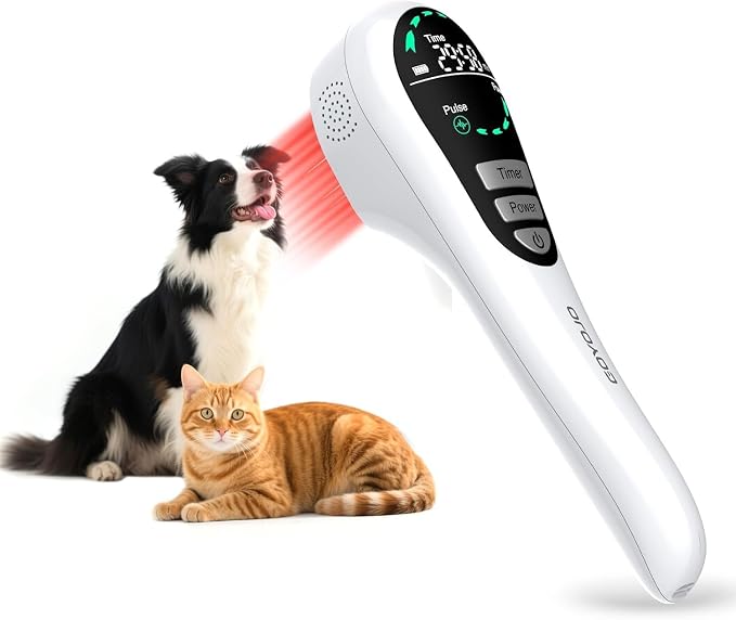GOYOJO Cold Laser Therapy for Dogs – Red Light Device with Stand | 650nm*14, 808nm*4 & 980nm*2 Infrared Light for Joint Support, Mobility & Skin Wellness in Pets