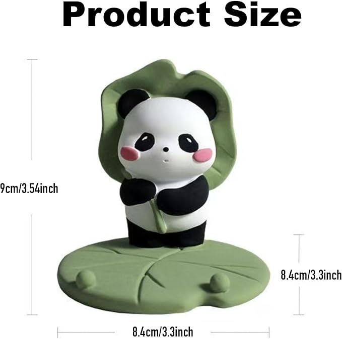 Phone Stand Desk Accessories Resin Panda Figurines Home Decor Decorative Tabletop Ornaments Cute Phone Holder