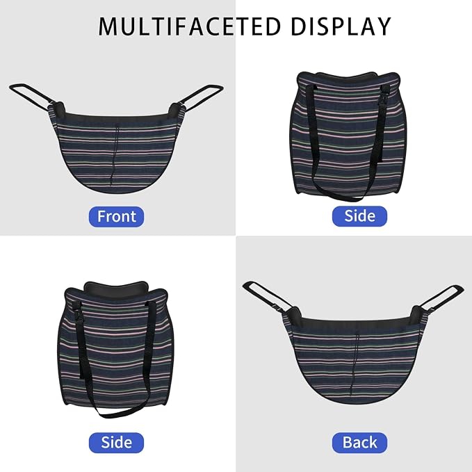 Color Pin Stripe Car Seat Organizer-Backseat Storage Bag for Travel | Waterproof Durable. Holds Snacks Gear Essentials. Fits Most Cars.