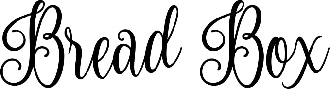 Bread Box 7.5w x 2h Label | Kitchen Organization | Die Cut Vinyl Decal | Black Fancy Font (Sticker Only)