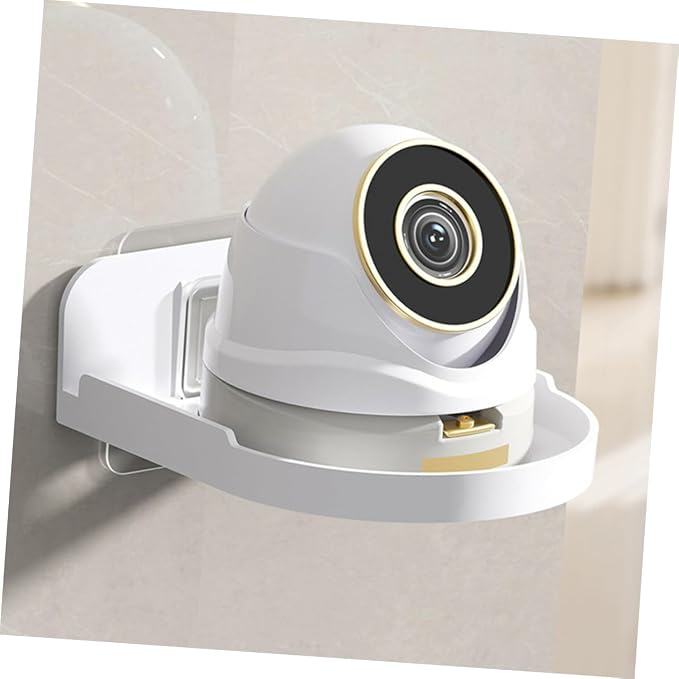 Wall Mounted Camera Shelf Bracket No Drill Indoor Storage for Monitors Speakers Decor Versatile Cable Management Design for Home Dorm Use