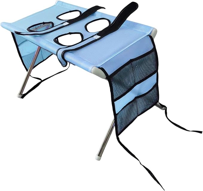 Fenteer Pet Grooming Table with Fix Straps Foldable Washing Station Grooming Stand Frame Animal Cleaning Accessories for Bathing Nail Trimming Suitable for, Blue