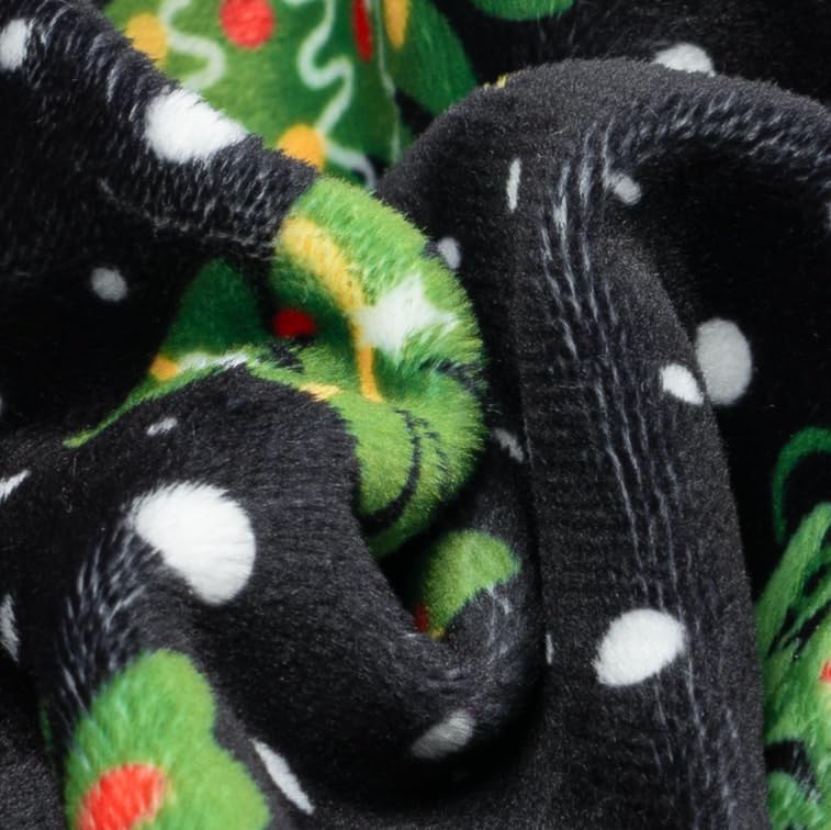 Fitwarm Christmas Tree Dog Pajamas, Christmas Clothes for Small Dogs Boy Girl, Holiday Pet Outfit, Black, Red, Green, Yellow, XL