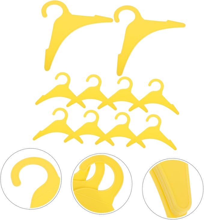VICASKY 10pcs Pet Clothes Hangers Durable Dog and Cat Garment Hangers for Organizing Puppy Apparel Non Skid Design for Neat Clothing Storage