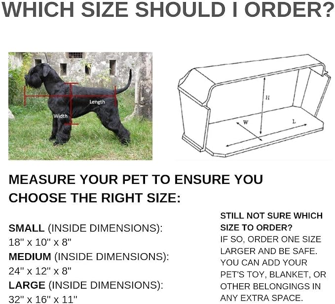 Pet Memory Shop Classic Pet Casket for Dogs & Cats – Medium, White/Blue
