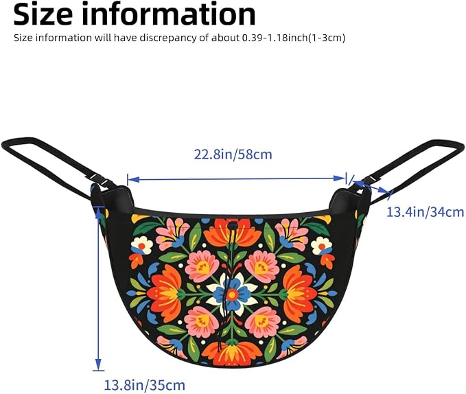 Hungarian Embroidery Car Seat Organizer-Backseat Storage Bag for Travel | Waterproof Durable. Holds Snacks Gear Essentials. Fits Most Cars.