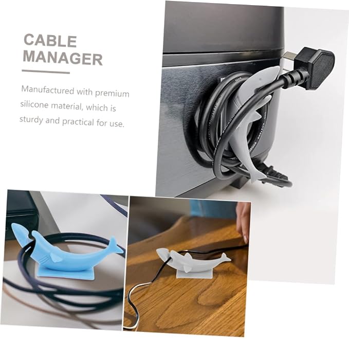 OSALADI 2pcs Cable Management Organizers for Home Adorable Animal Shape Wire Harness Organizer Cable Holders Adhesive Clips
