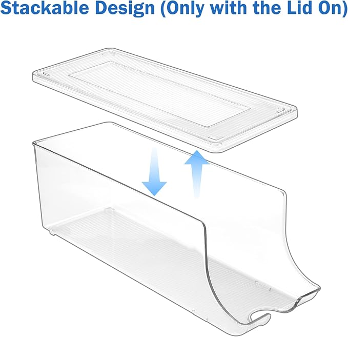 Puricon 2 Pack Soda Can Organizer Dispenser for Refrigerator Fridge