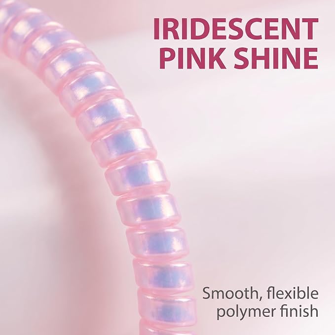 Laser Pink Spiral Cable Protector,Chargers Data Cable Protect Sleeve,Headphone Cable Saver for Phone Earphone USB Data Cableor for Prevent Pets from Biting The Cable Sleeves Cord Management