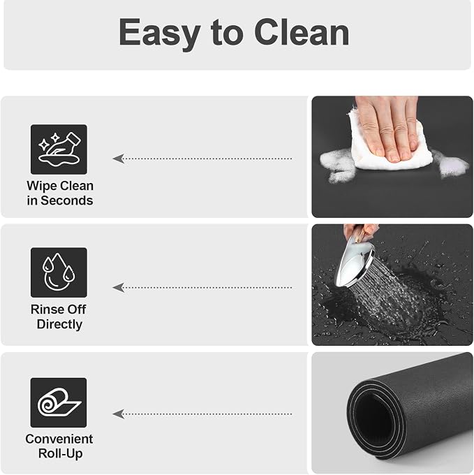 Ecotrim Coffee Mats for Coffee Bar Accessories, Black 16" x 24"