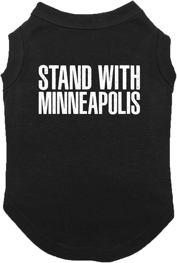 Stand with Minneapolis - Immigration Dog Shirt (Black, 2X-Large)