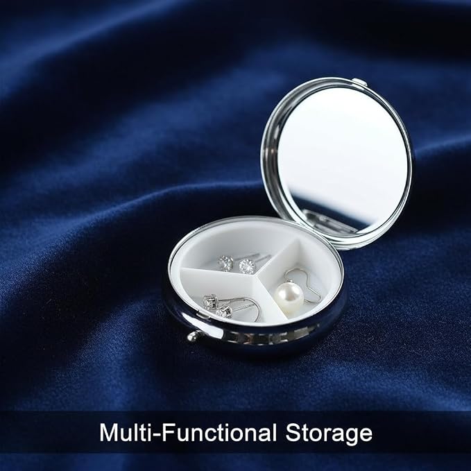Australian Shepherd Dog Small Box for Pill,3 Compartment Pill Case Travel Medicine,Portable Pocket or Purse Pill Organizer Container Holder Hold Vitamins, Medication, Fish Oil Supplements